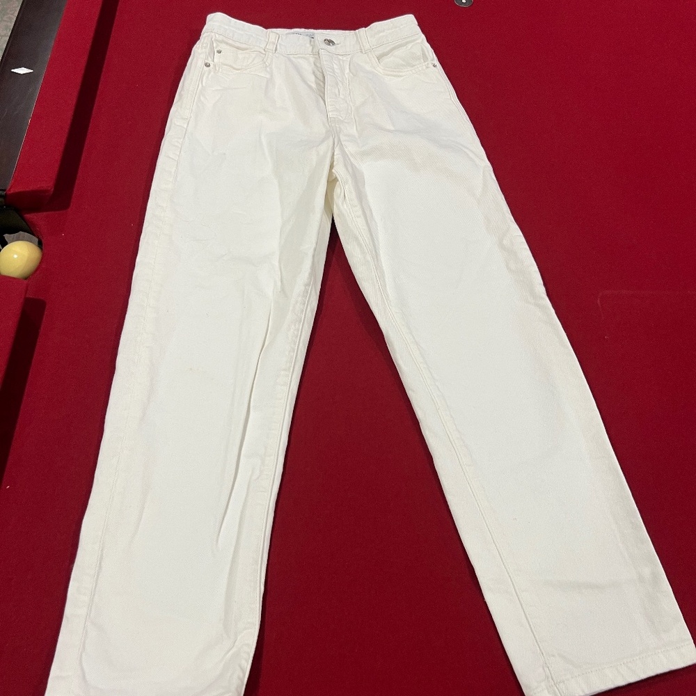 Zara White Jeans Size 4